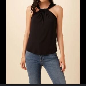 Amour Vert black halter tank - black / XS